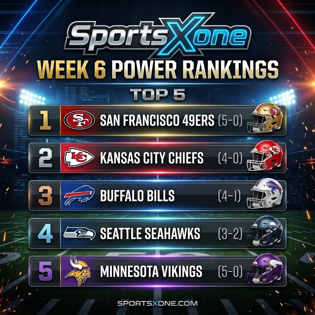 Power Rankings: Week 6